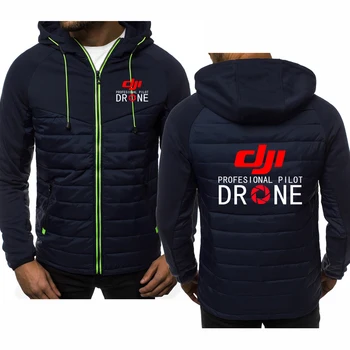 Весенне-осенняя мужская куртка с логотипом DJI Drone Pilot, модная верхняя одежда, высококачественные топы, Harajuku, повседневные мужские толстовки, спортивная одежда на молнии