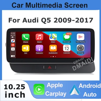 10,25-дюймовый Автомобильный Мультимедийный Android Auto Wireless Apple CarPlay для Audi Q5 2009-2017 LHD RHD Головное Устройство Видео Камера С Сенсорным Экраном