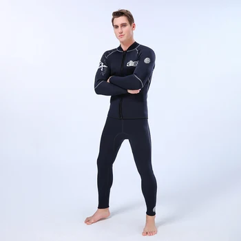 мужская профессия 3 мм неопреновый гидрокостюм для дайвинга куртки брюки с длинным рукавом водолазный костюм для подводного плавания Серфинг Подводное плавание гидрокостюмы