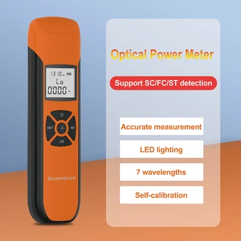 Перезаряжаемый тестер волокон, высокоточный измеритель оптической мощности, поддержка интерфейса SC / FC / ST для непрерывного определения оптического сигнала