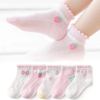 5 Пар/лот, качественные теплые детские носки для девочек, новогодние носки, детские женские короткие носки