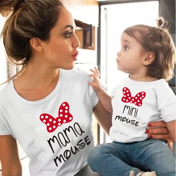 Футболка для мамы и детей, одежда для мамы и МИНИ-мамы и дочки, одежда для маленьких девочек, модная хлопковая семейная футболка с коротким рукавом