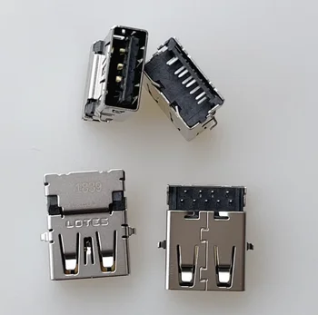 Разъем USB AUSB0390-P001A USB3.0 разъем для раковины в головке сиденья 9P черного цвета