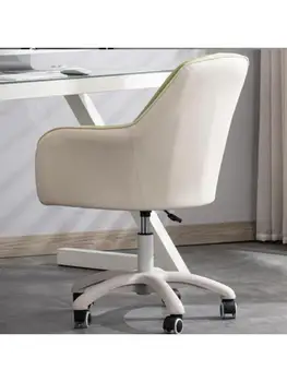 Компьютерное кресло домашний удобный женский макияж сиденье для лифта в спальне белая спинка для кабинета в общежитии офисное вращающееся кресло