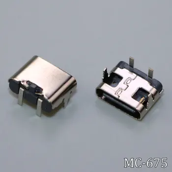 10шт Разъем Micro USB 3.1 Type-C 6pin 2pin 2p разъем-розетка для зарядки мобильного телефона Порт зарядки Гнездо