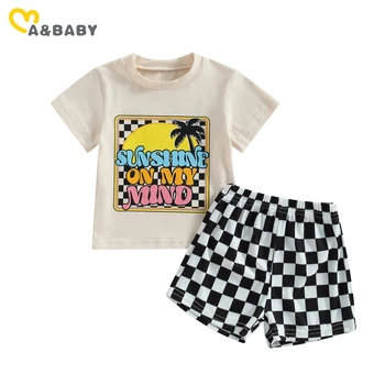 Комплекты Одежды для Новорожденных Мальчиков ma & baby от 6 М до 3 лет, Футболка С надписью 