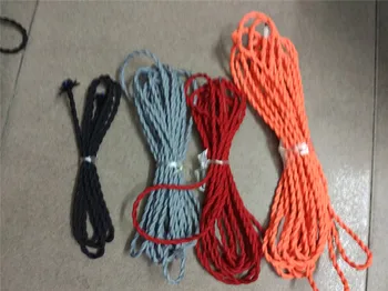 2 м / 2x0,75 мм, много старинных специальных носков, на 2 метра коричневый плетеный кабель, деформирующий сердечник кабеля, кабель лампы cuerda