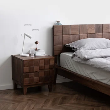 Дизайнерские Прикроватные тумбочки для спальни из массива дерева в скандинавском стиле Прикроватные тумбочки для примерочной Современные Простые шкафы для хранения одежды H