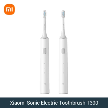 Оригинальная электрическая зубная щетка Xiaomi Sonic T300 Mijia для взрослых с высокочастотной вибрацией и магнитным двигателем