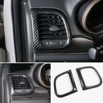 ABS Углеродное волокно Для Jeep Grand Cherokee 2014-2017 Аксессуары Для левого и правого воздухозаборника Автомобиля Декоративные Накладки для Укладки автомобилей