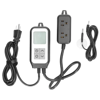 Розетка Для Контроля температуры Smart Temperature Control Socket US Plug 100‑250V 2 Релейных Выхода для домашних Устройств