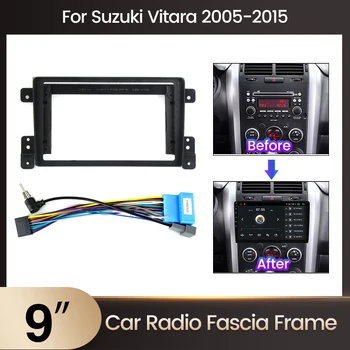 9-дюймовый автомобильный радиоприемник Рамка панели CD DVD Аксессуары для приборной панели для Suzuki Vitara 2005-2015 Автомобильная Мультимедийная панель